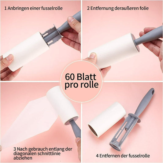 Multipurpose Lint & Fur Remover Roller – Pack of 2